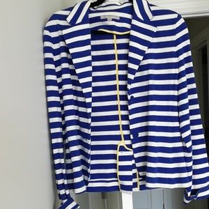 Size medium blue and white striped Gap blazer